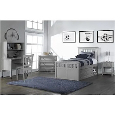 Twin Captains Bed With Side Storage